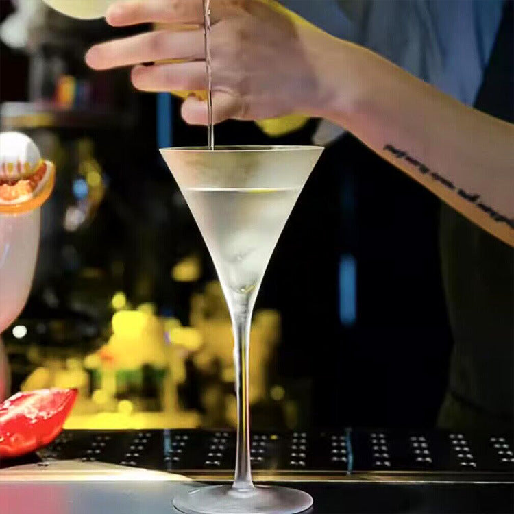 V-Shaped Crystal Champagne Glass