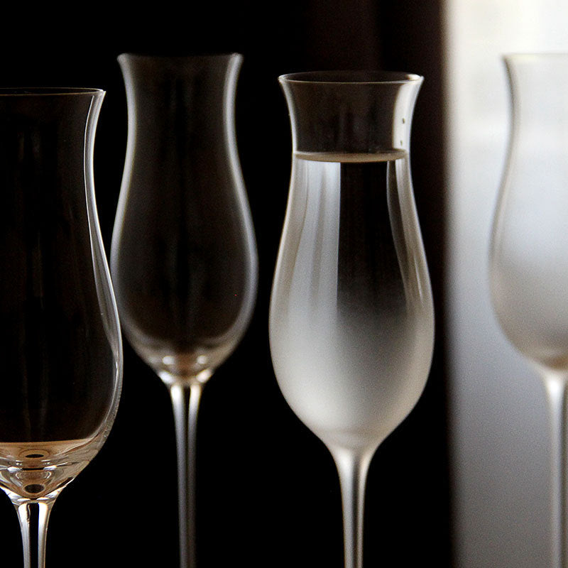 Tulip-Shaped Crystal Sparkling Wine Glass