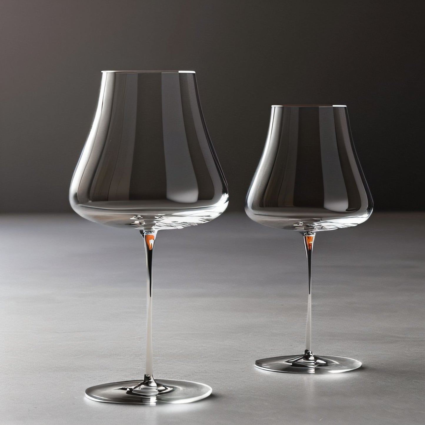 Ultra-Thin Burgundy Wine Glass, Crystal Glass With A Slender Stem