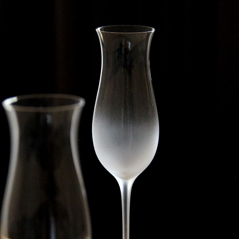 Tulip-Shaped Crystal Sparkling Wine Glass
