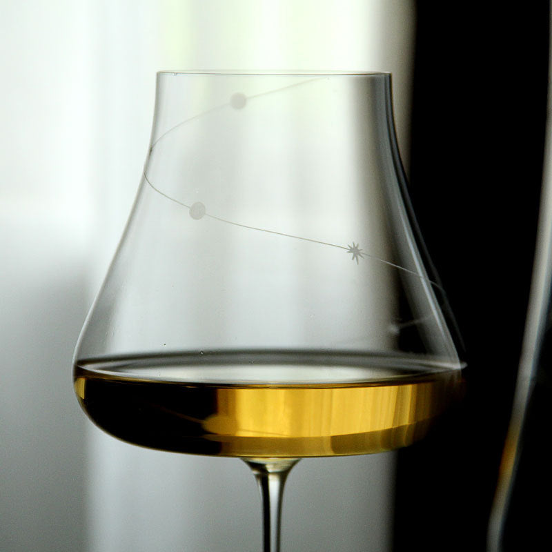 Ultra-Thin Burgundy Wine Glass, Crystal Glass With A Slender Stem